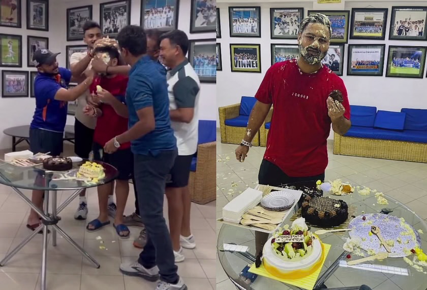 [WATCH]: Prithvi Shaw, Axar Patel, and more join in the celebration of Rishabh Pant’s birthday at the NCA