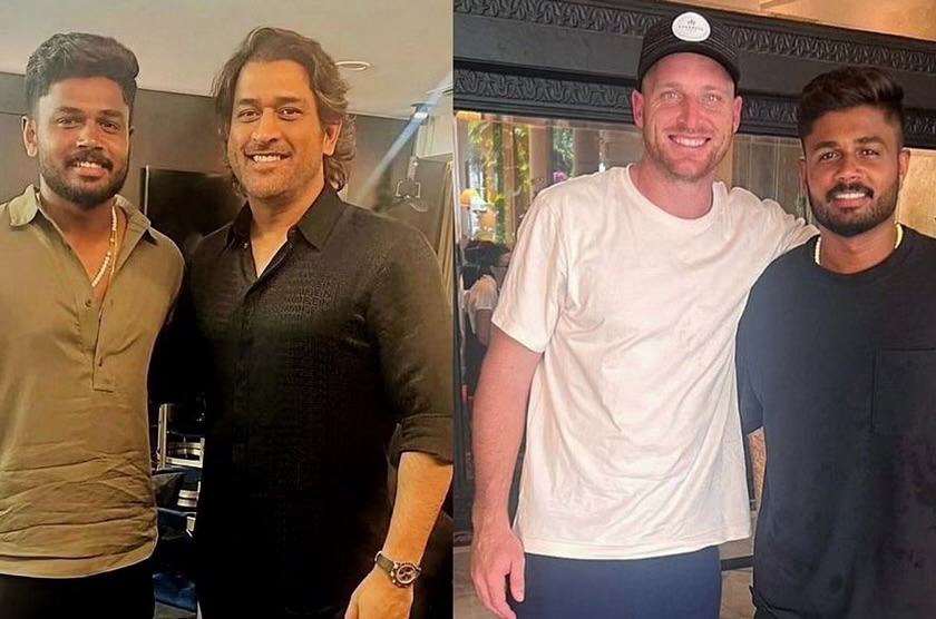 Sanju Samson Shares Picture With MS Dhoni And Jos Buttler In Mumbai