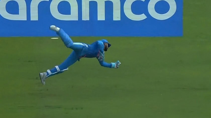 ICC Cricket World Cup 2023: [WATCH]- KL Rahul Takes A Sensational One-Handed Catch In The IND vs BAN Match