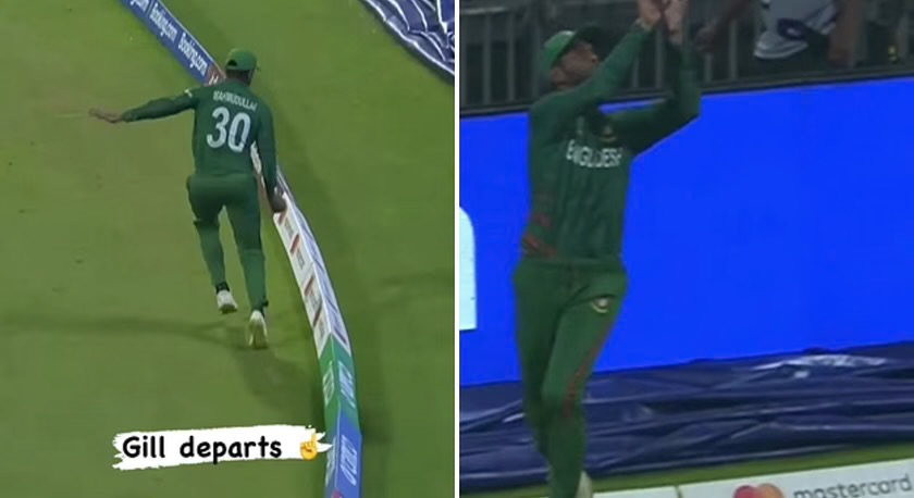 ICC Cricket World Cup 2023: [WATCH]- Mahmudullah Takes A Remarkable Boundary Catch To Dismiss Shubman Gill