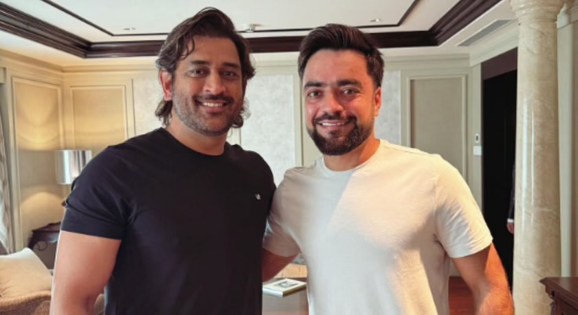 ICC Cricket World Cup 2023: Rashid Khan And MS Dhoni Meet Before The 2023 World Cup Match In Chennai
