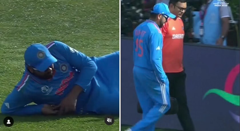 ICC Cricket World Cup 2023: [WATCH]- Rohit Sharma Exits The Field Due To An Injury Caused By The Unfavourable Playing Surface In Dharamsala