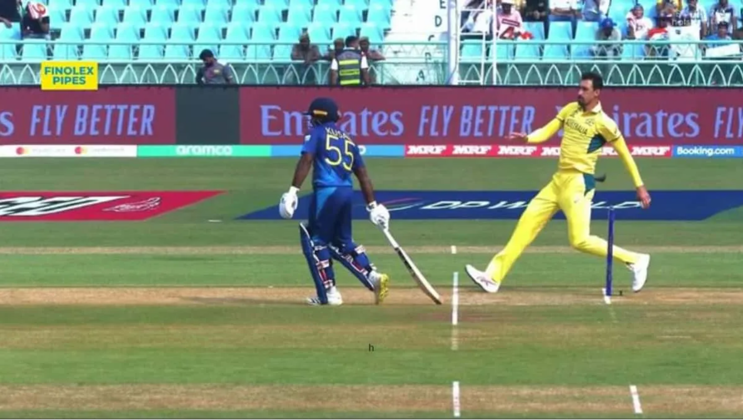 ICC Cricket World Cup 2023: [WATCH] Mitchell Starc Warns Kusal Perera For Backing Up Early, Threatens To Run-Out