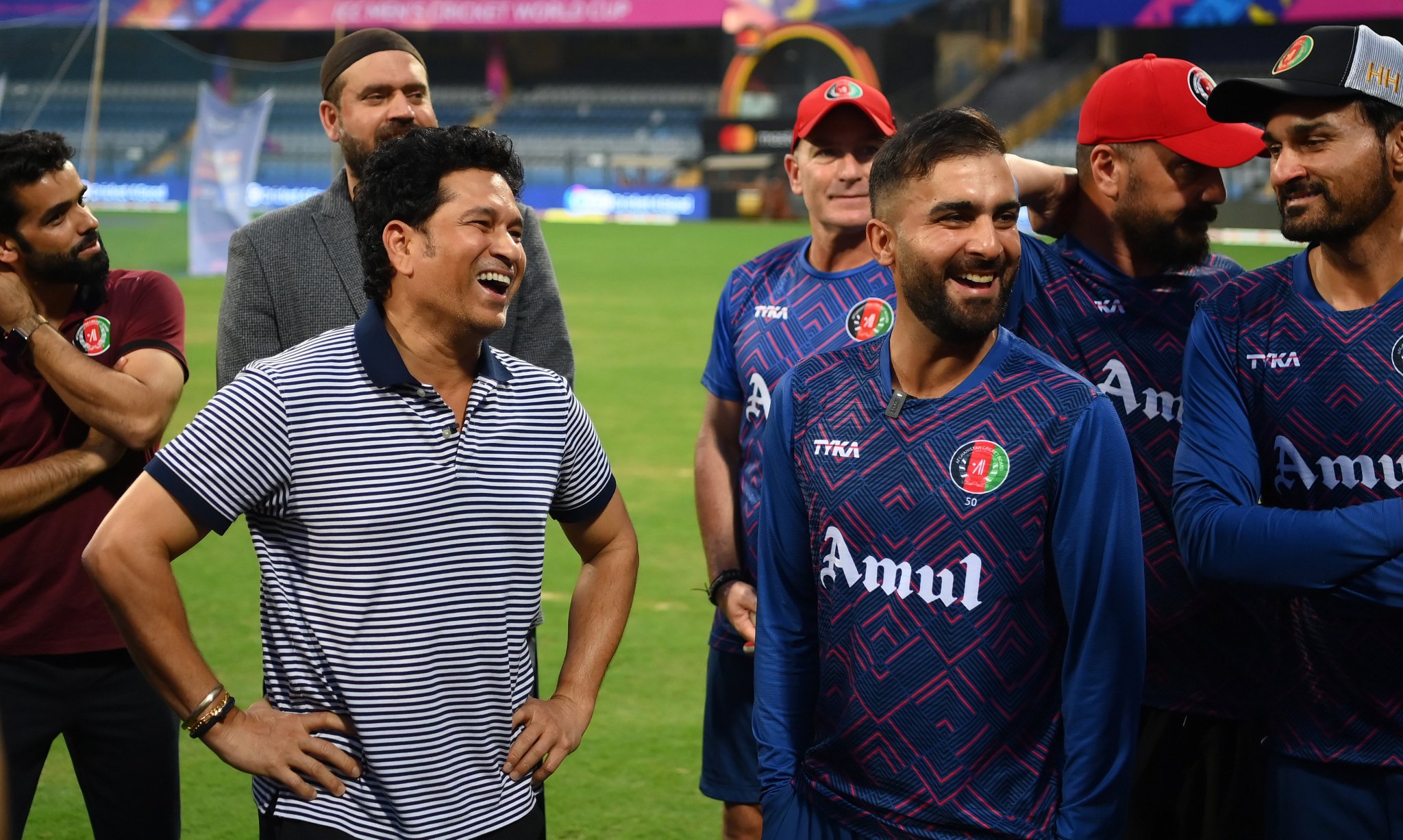 ICC Cricket World Cup 2023: Sachin Tendulkar Gives Pep-Talk To Afghanistan Players Ahead Of Match Against Australia