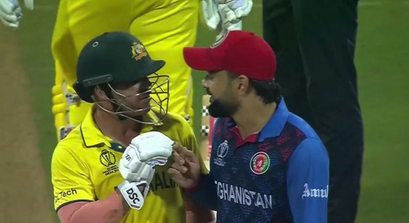 ICC Cricket World Cup 2023: [WATCH]- Former SRH Players David Warner And Rashid Khan Have An Argument During The AUS vs AFG Match