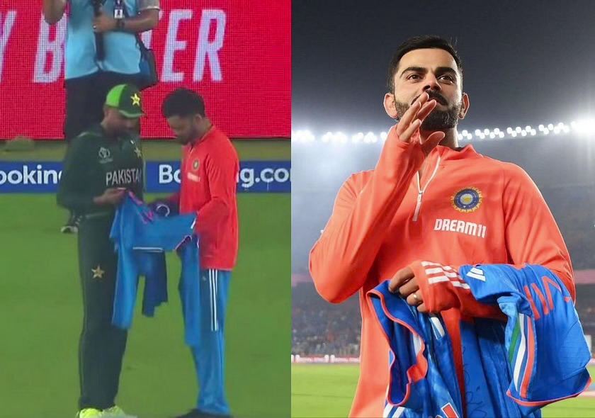 5 Times Virat Kohli Has Presented His Jersey As A Gift To An Opponent, ft. Babar Azam