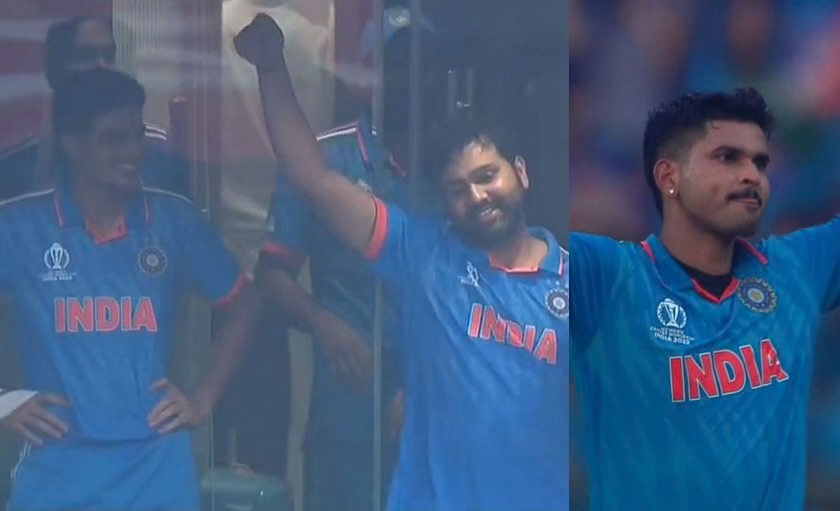 ICC Cricket World Cup 2023: Rohit Sharma Playfully Mimics Shreyas Iyer’s Century Celebration In The 2023 World Cup Semi-Final