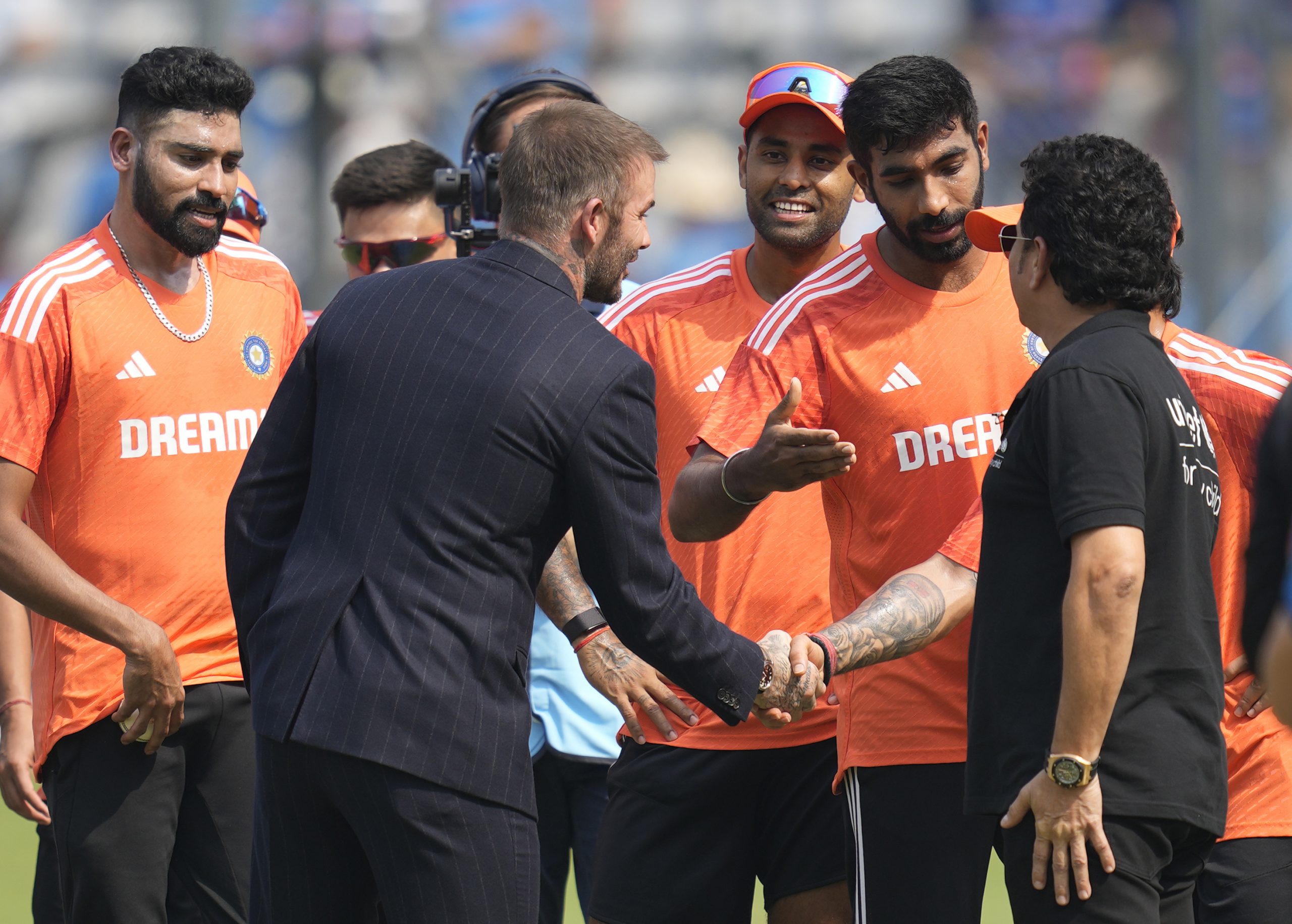 [Watch] ICC Cricket World Cup 2023: Football Legend David Beckham Meets Team India Players