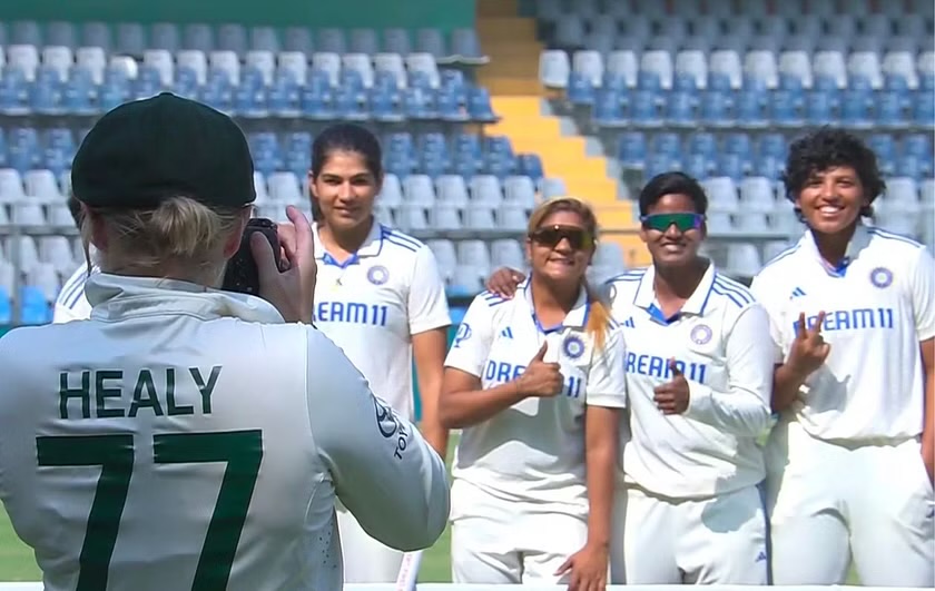 [WATCH]- Alyssa Healy’s Heartwarming Gesture Captures Hearts After India’s Inaugural Test Win Over Australia