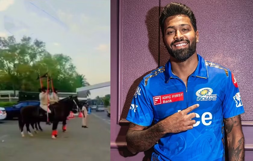 [WATCH]- A Viral Video Shows Hardik Pandya, The New Mumbai Indians Captain, Receiving A Grand Welcome In Jamnagar