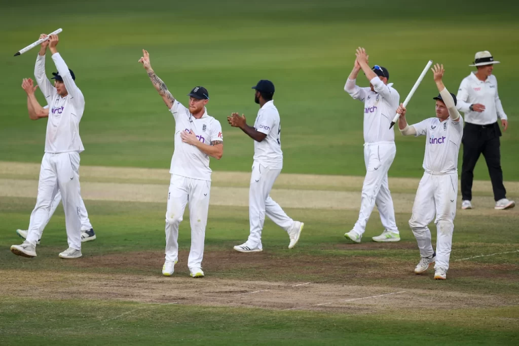 England win against India