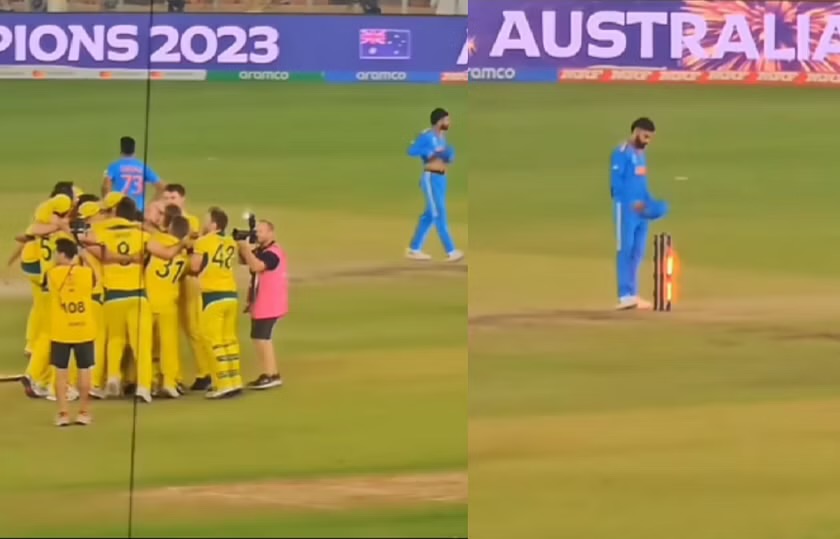 [WATCH] Unseen Clip Reveals A Disappointed Virat Kohli Removing Bails After India’s Painful Loss To Australia In The 2023 World Cup