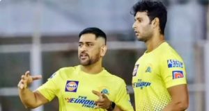 MS Dhoni and Shivam Dube