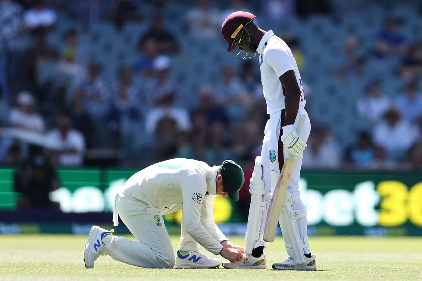 AUS vs WI: [WATCH] Steve Smith Assists Shamar Joseph In Tying His Shoelaces On Day 3 Of The 1st Test