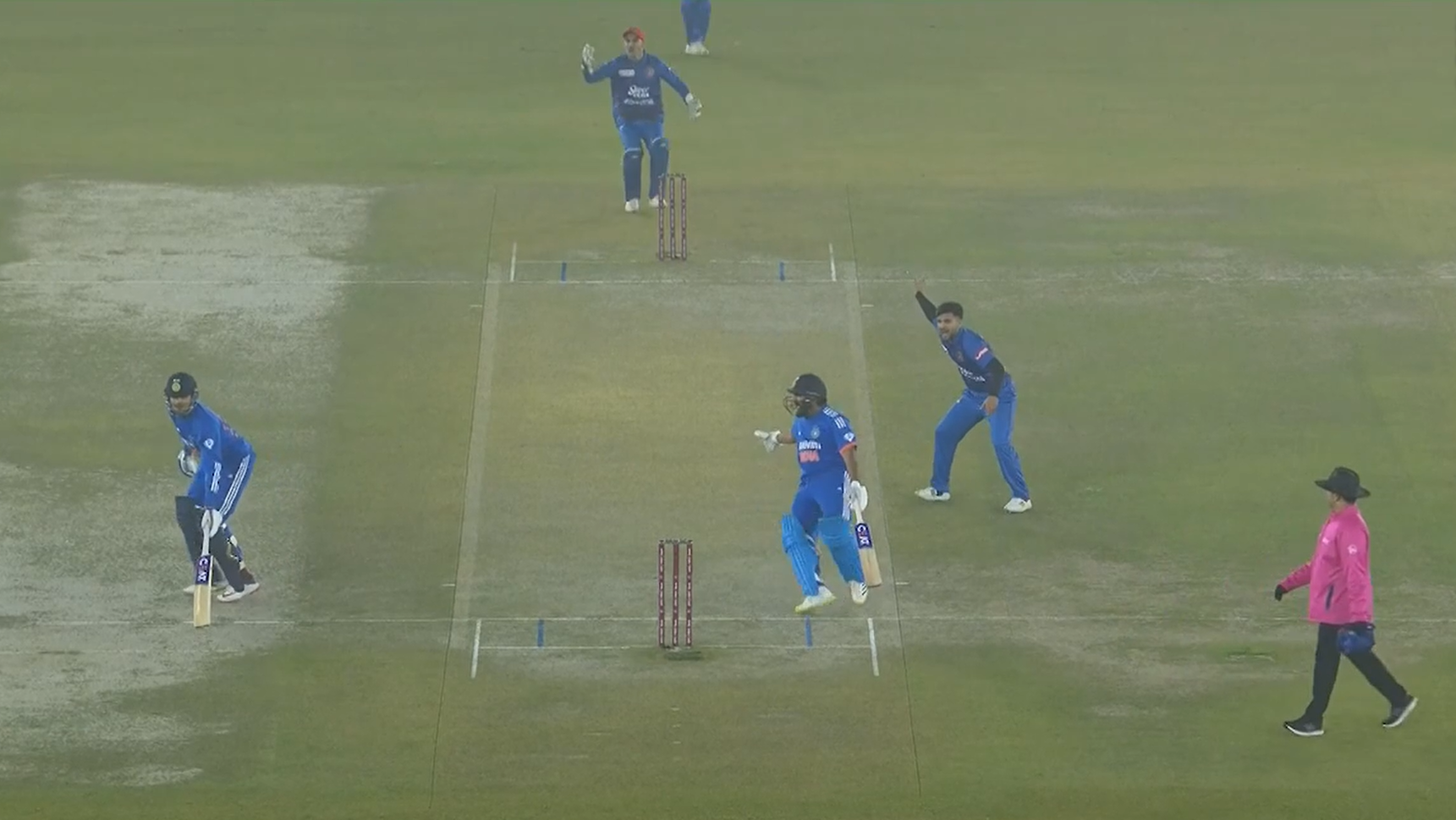 [WATCH] Horrible Mix-Up Costs Rohit Sharma’s Wicket During First T20I Against Afghanistan