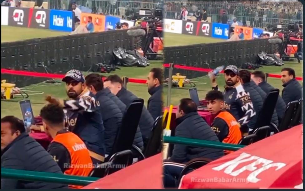 WATCH: Babar Azam’s Frustration Erupts As He Refrains From Throwing Bottle At Disrespectful Fans