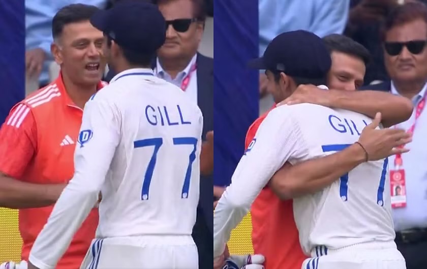 IND vs ENG: [WATCH]- Rahul Dravid Warmly Hugs Shubman Gill After His Pivotal Knock