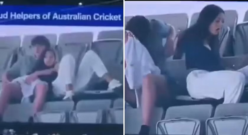 AUS vs PAK: [WATCH] Funny Moment At MCG, Couple Caught Cuddling On Big Screen During The Test