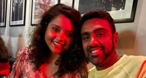 R Ashwin and his Wife Prithi
