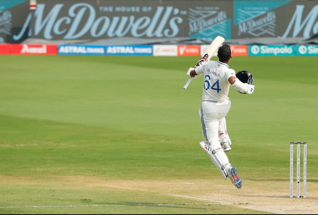 “Rewriting Cricket History” – Fans React As Yashasvi Jaiswal Slams Maiden Test Double Century