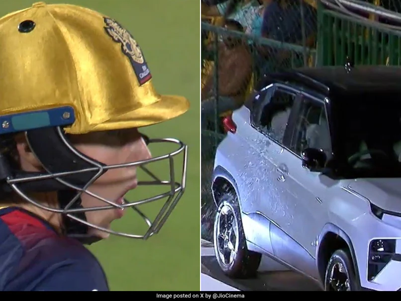 [WATCH]- Ellyse Perry’s Massive Six Shatters A Car Window, And The RCB Star’s Response Goes Viral In The WPL