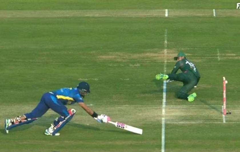 BAN vs SL: [WATCH] Litton Das Emulates MS Dhoni With A No-Look Run-Out In The 3rd T20I