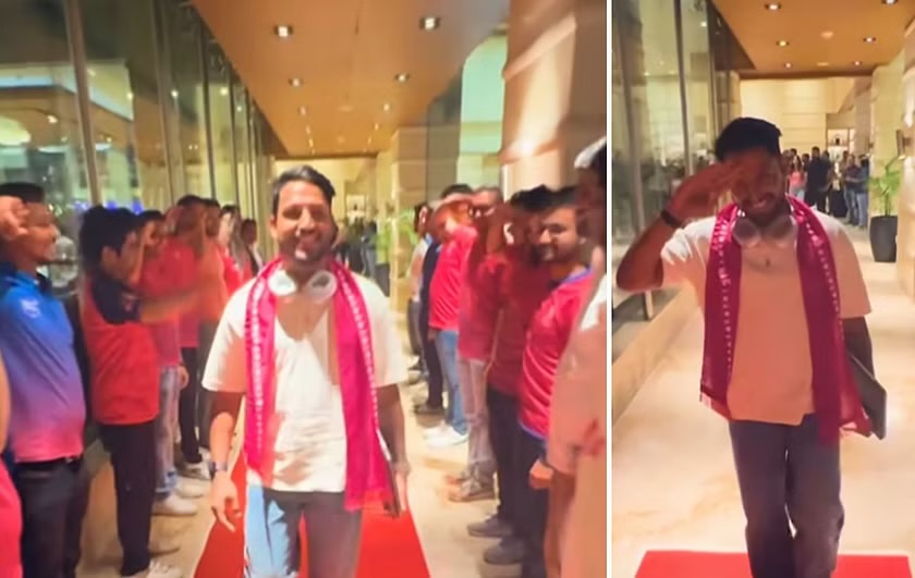 [WATCH]- Dhruv Jurel Receives A Warm Reception Upon Joining The Rajasthan Royals Camp Ahead Of The IPL 2024 Season