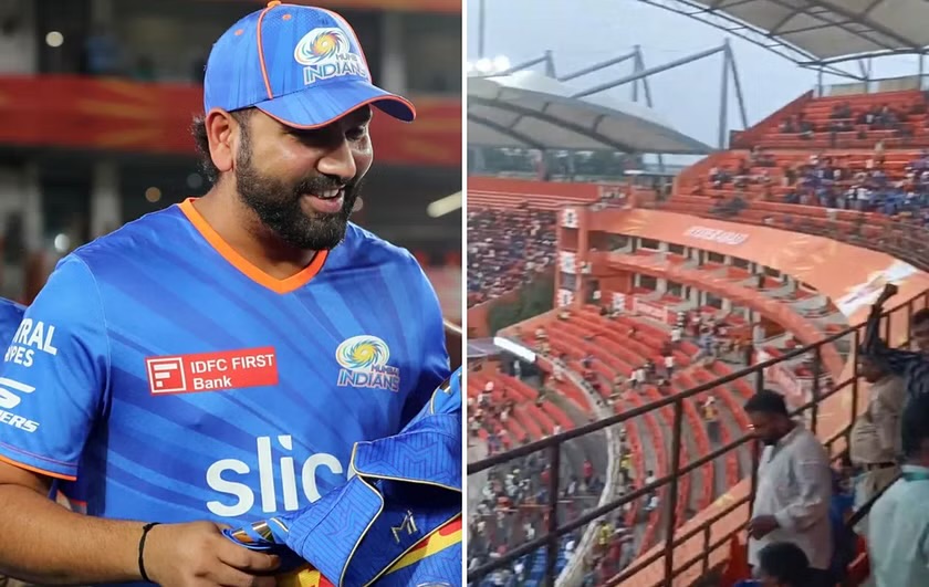 IPL 2024: [WATCH]- Hyderabad Supporters Chant ‘Mumbai’s King Rohit Sharma’ Before The SRH vs MI Match
