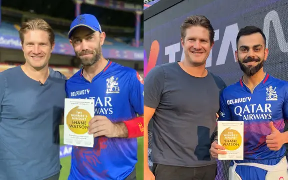 IPL2024: [WATCH] Shane Watson Launches His New Book With RCB Stars