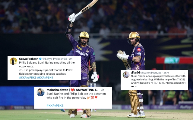 IPL 2024: “Sunil Narine And Philip Salt Are The Batsmen Who Spit Fire In The Powerplay” – Narine-Salt Make Headlines Against PBKS, Fans React