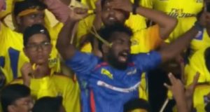 A Single LSG Fan Celebrates Amid Shocked CSK Supporters After IPL 2024 Win