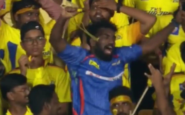 [WATCH]- A Single LSG Fan Celebrates Amid Shocked CSK Supporters After IPL 2024 Win