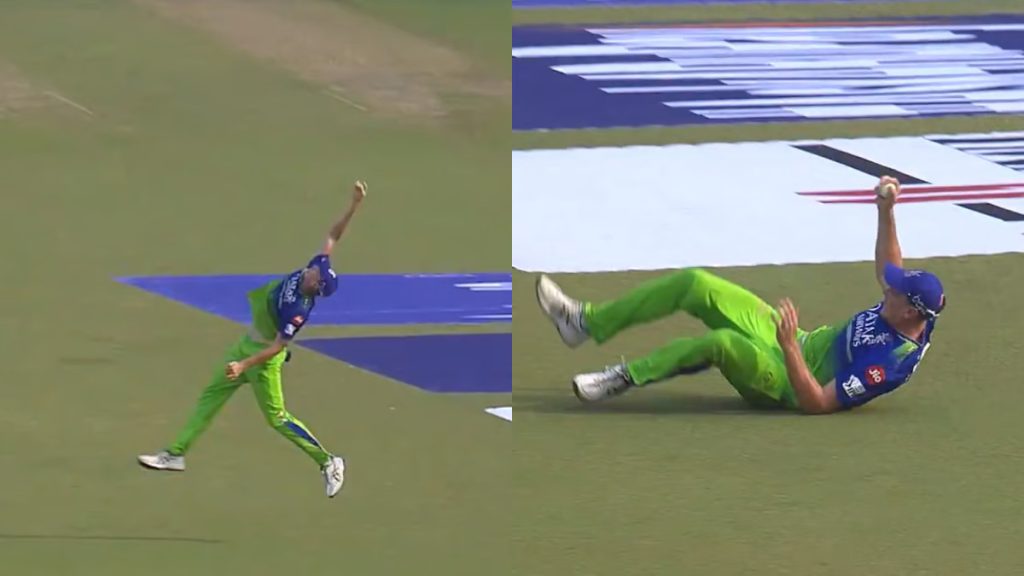 Cameron Green Takes A One-Handed Catch To Dismiss Angkrish Raghuvanshi