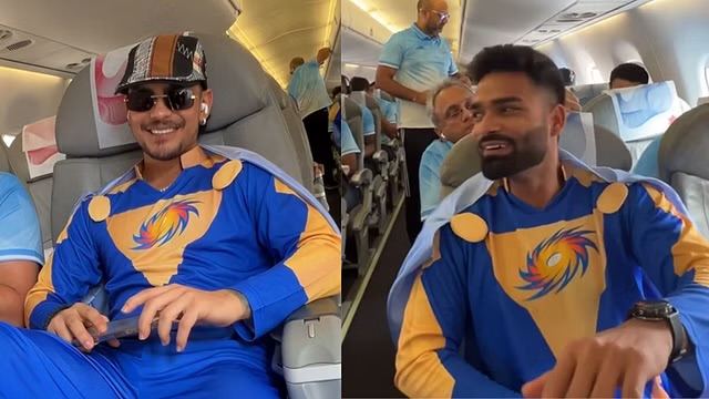 IPL 2024: [WATCH]- Ishan Kishan And Kumar Kartikeya Wear ‘Punishment Jumpsuits’ While Travelling