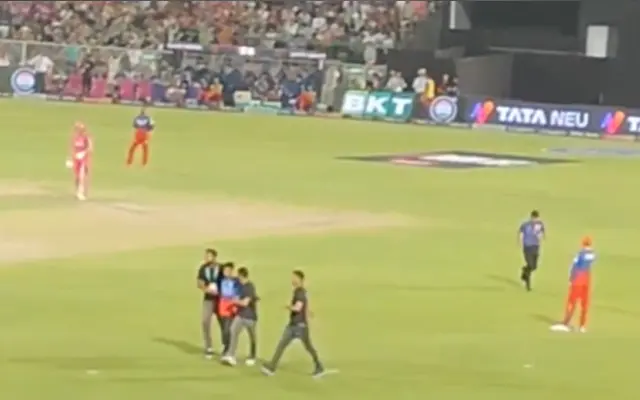 IPL 2024: [WATCH]- A 14-Year-Old Boy Bypasses Security, Runs Onto The Field To Embrace Virat Kohli