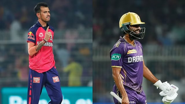 IPL 2024: [WATCH]- Yuzvendra Chahal Beats Shreyas Iyer In A Small Competition During The KKR vs RR Match