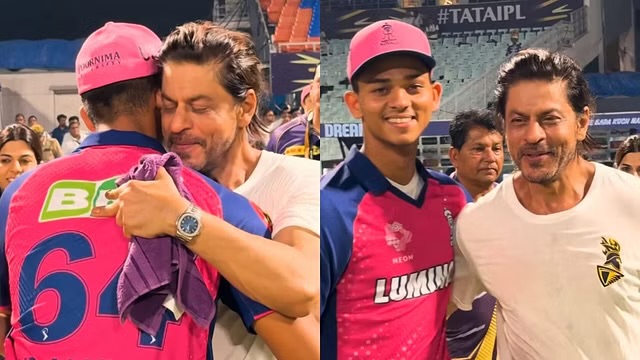 [WATCH] “Shah Rukh Sir Se Milaao Yaar!”-Yashasvi Jaiswal Meets Shah Rukh Khan After The KKR vs RR IPL 2024 Match