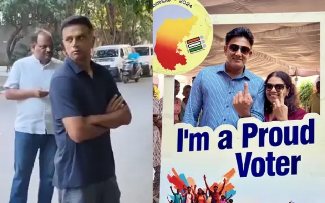 [WATCH] Rahul Dravid Waits In Line To Cast His Vote; Video Gains Widespread Attention