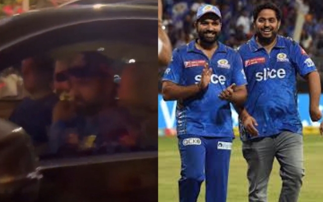 WATCH: Akash Ambani Gives Rohit Sharma A Ride To Wankhede Stadium