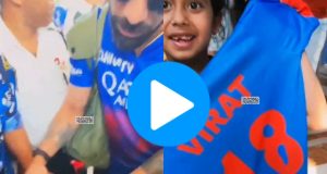 Virat Kohli Makes His Little Fan Happy By Giving The Autograph On Jersey