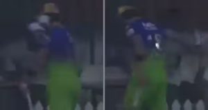 Virat Kohli Knocks Down Trash Can Following A Heated Exchange With The Umpire Because Of Controversial Dismissal