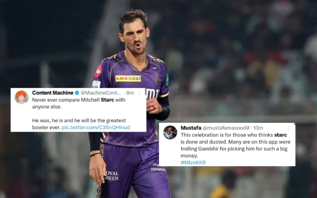 Mitchell Starc’s Spectacular Four-fer Leads KKR To A Victory Over Mumbai Indians, Fans React