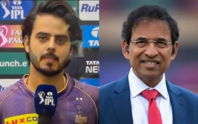 “Can’t Show You Because It’s Middle Finger”- Nitish Rana Gets Hilarious With Harsha Bhogle