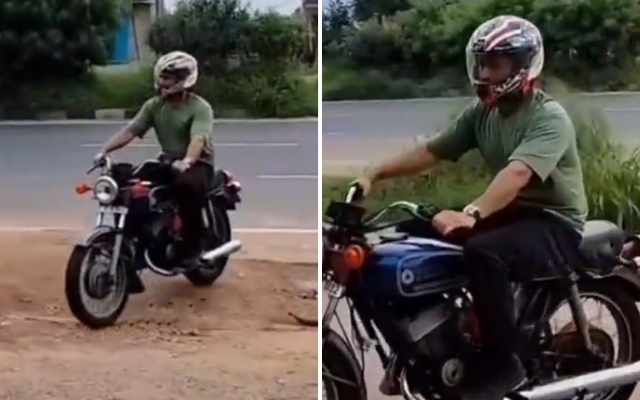 [WATCH] MS Dhoni Rides Bike In Ranchi After CSK’s Crushing Loss Against RCB