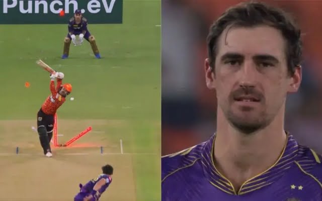 [WATCH] Mitchell Starc Castles Travis Head With A Brilliant Delivery In KKR vs SRH IPL 2024 Qualifiers 1
