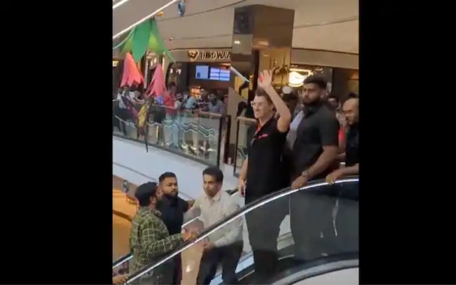 [WATCH]- An RCB Supporter Taunts SRH Captain Pat Cummins At A Shopping Mall In Hyderabad