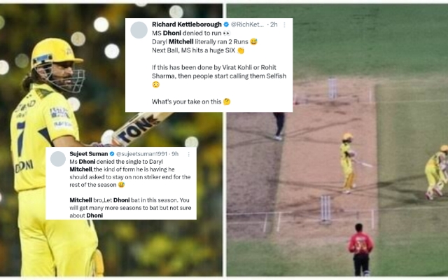 IPL 2024: [WATCH]- MS Dhoni Denies A Single To CSK’s Daryl Mitchell; Former India Player Reacts