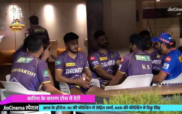 IPL 2024: Rohit Sharma Engages In Lengthy Discussion With KKR Players