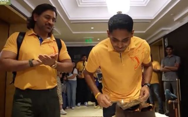 [WATCH] CSK Players And Support Staff Celebrated Tushar Deshpande’s Birthday