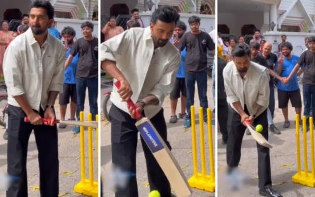 [WATCH]- KL Rahul Switches To Left-Handed Batting In Street Cricket